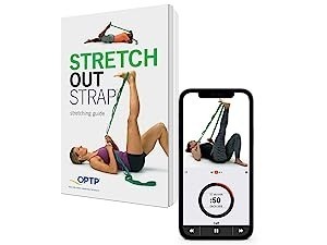  The Original Stretch Out Strap XL with Exercise Book and Video  Stretching Guide, USA Made Stretching Strap, Yoga and Knee Therapy, Stretch  Out Straps for Physical Therapy by OPTP 