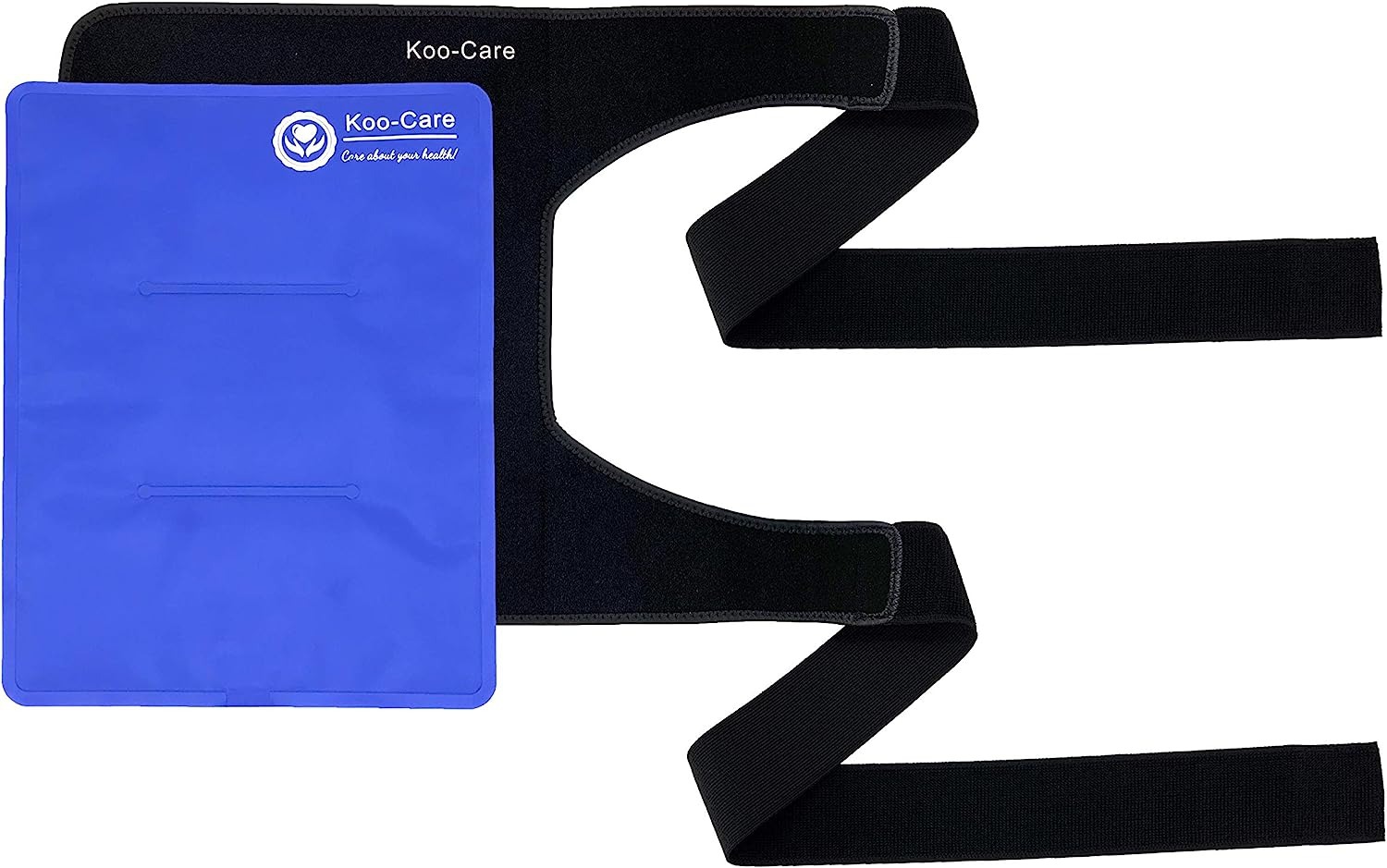 Koo-Care Large Flexible Gel Ice Pack & Wrap with Straps for Hot Cold Therapy  – Pain Relief for Shoulder Rotator Cuff, Back, Hip, – Uncommon Physical  Therapy